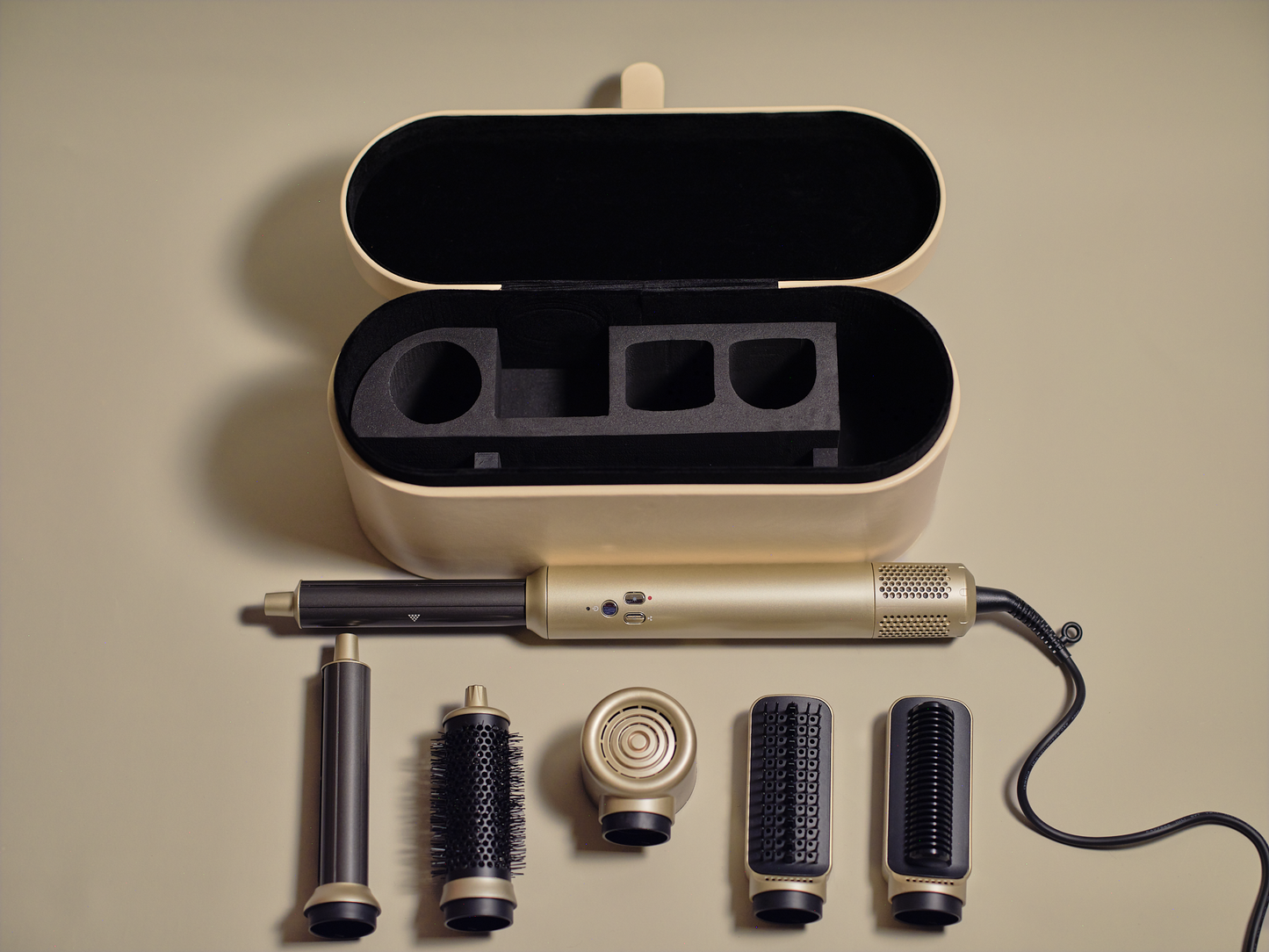 Hair Styling wand 6 in one, curler, dryer, brush
