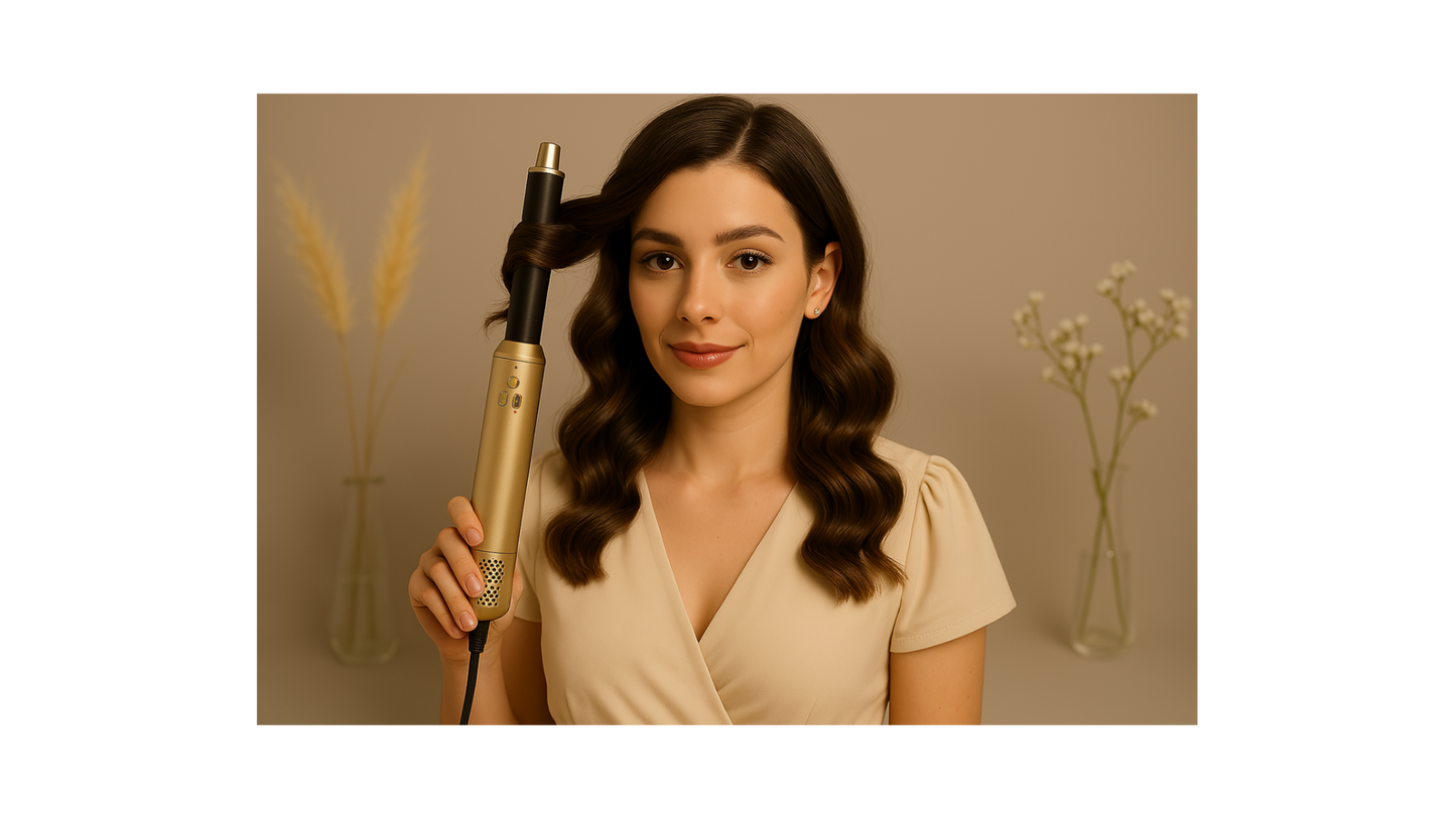 Hair Styling wand 6 in one, curler, dryer, brush